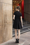 Robe patineuse à col polo