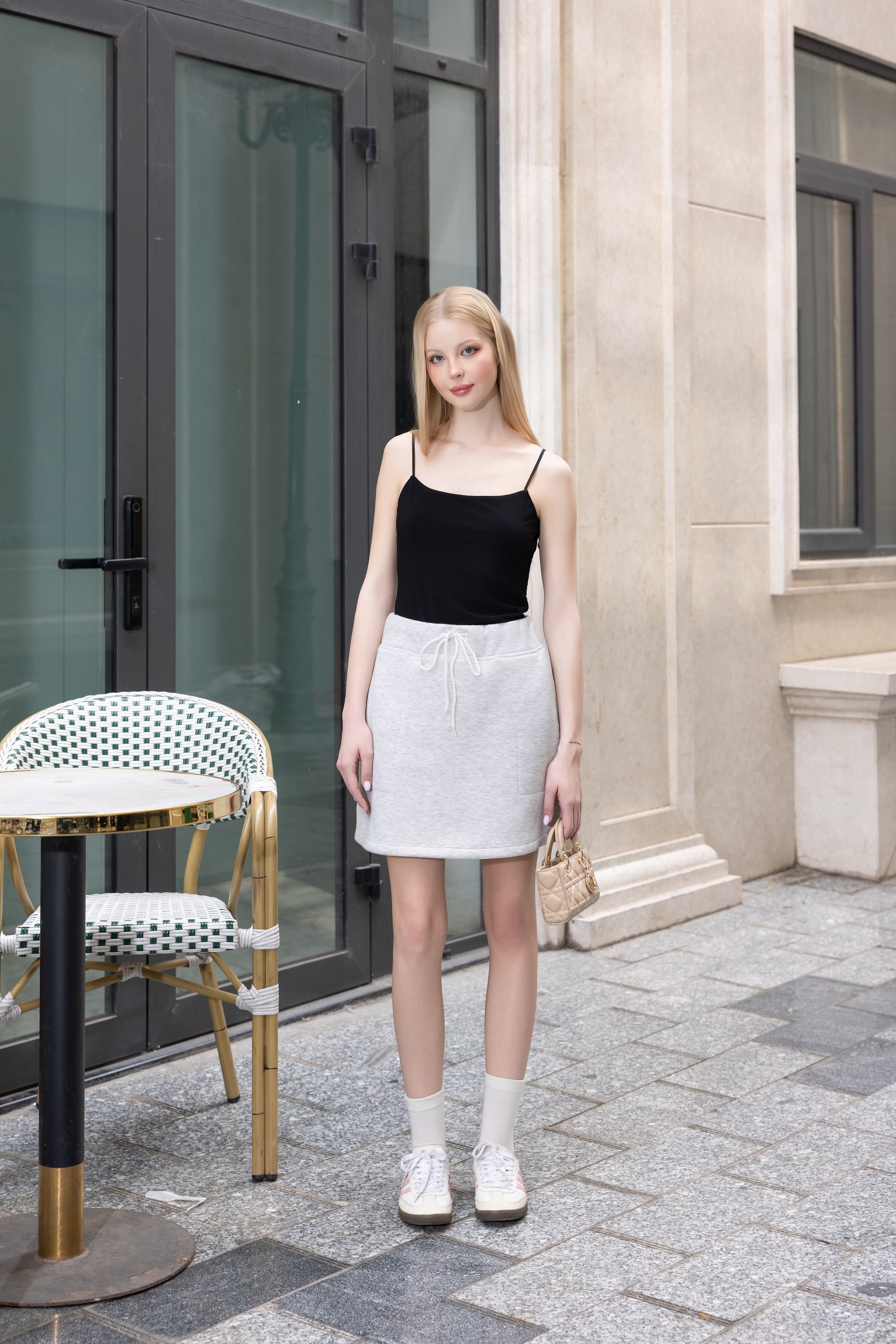 Women’s Drawstring Mini Skirt