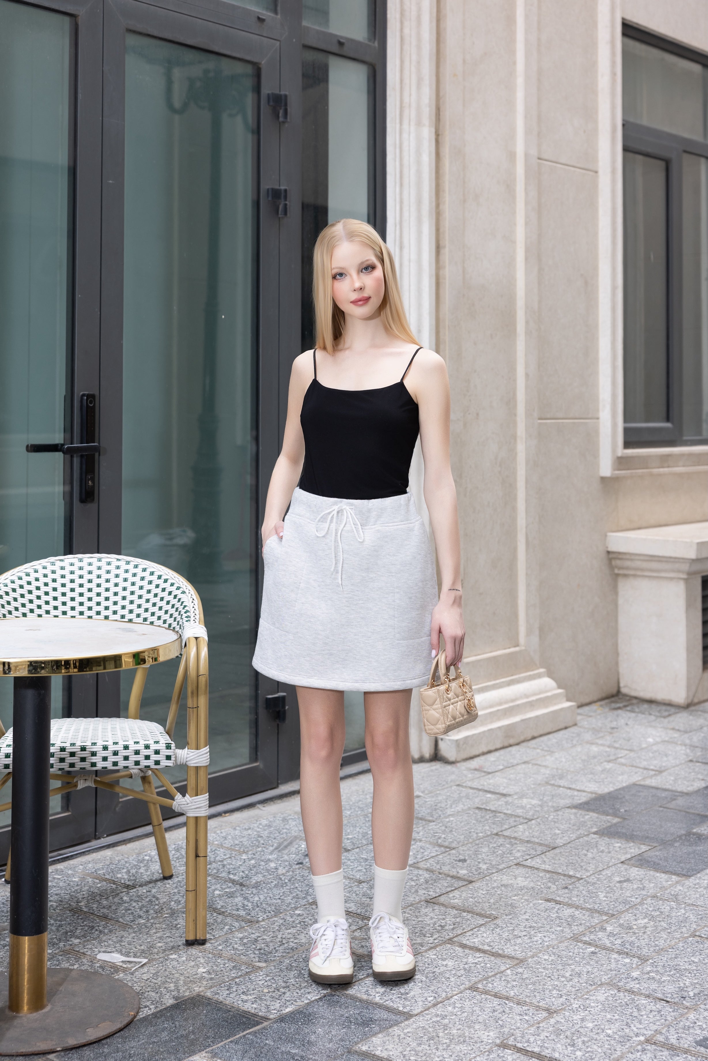 Women’s Drawstring Mini Skirt