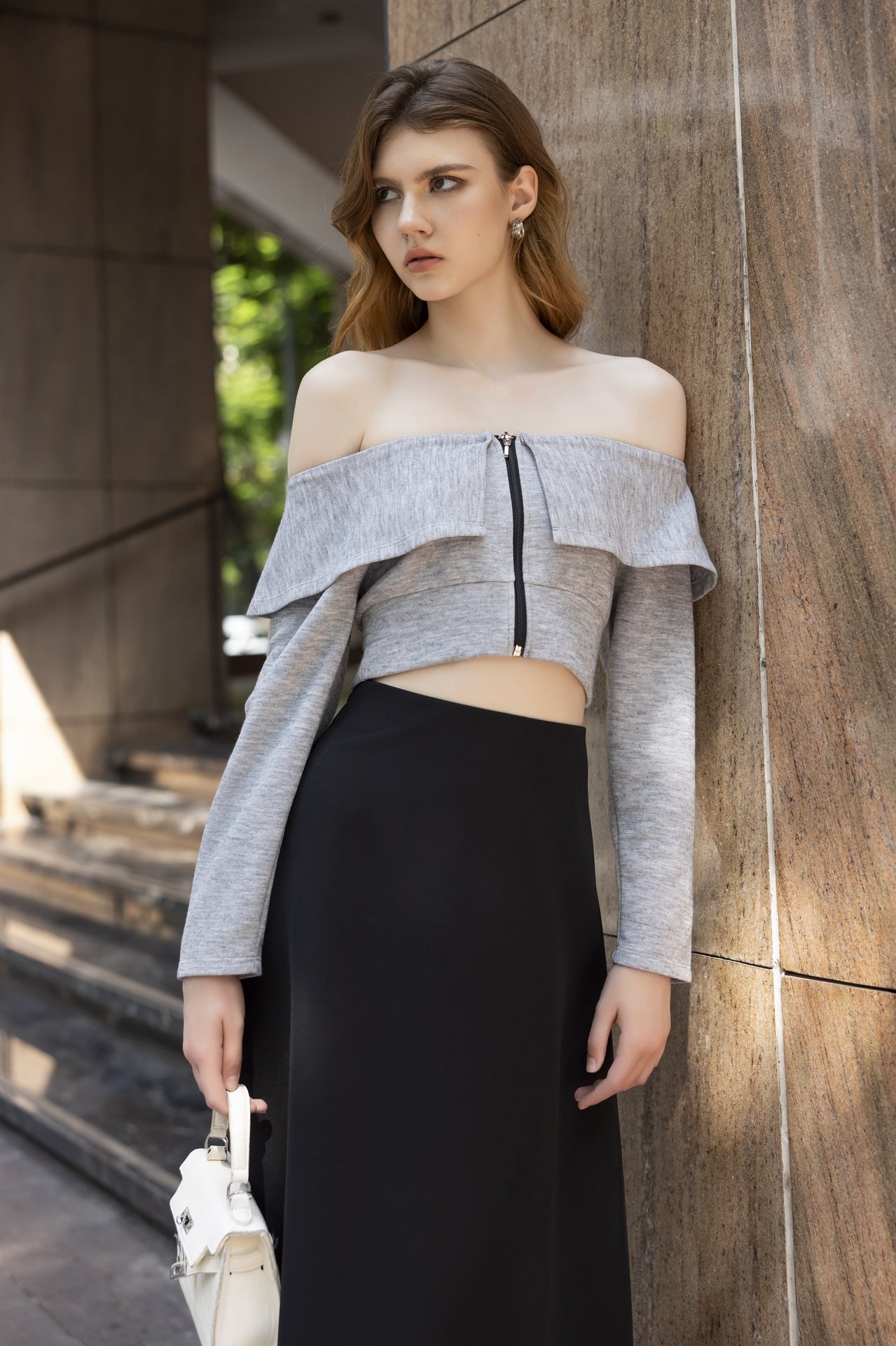 Sweater Zippé Élégant