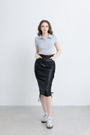 Crop top à col polo