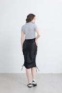 Crop top à col polo