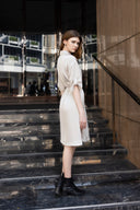 Robe chemise ceinturée