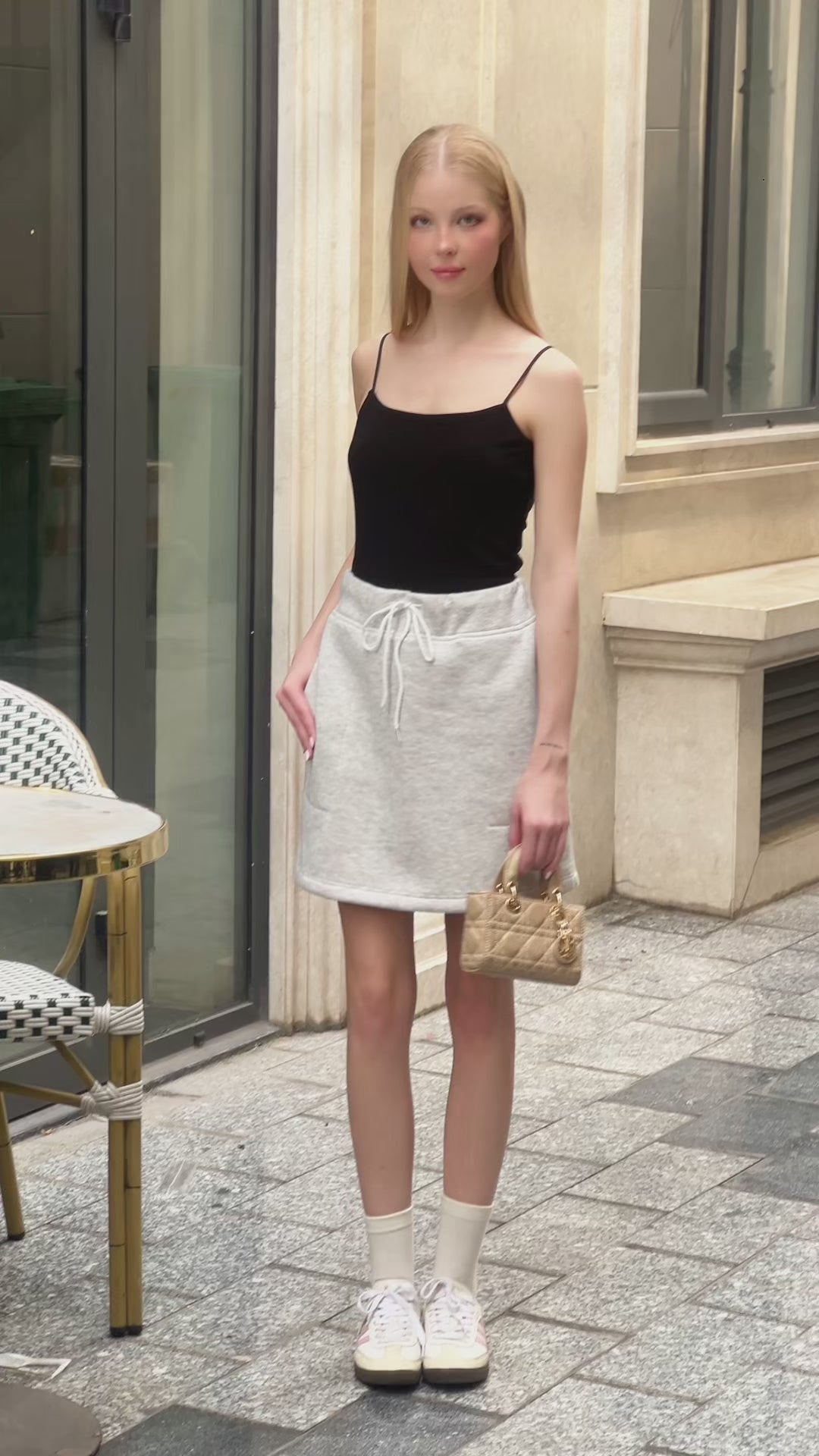 Women’s Drawstring Mini Skirt