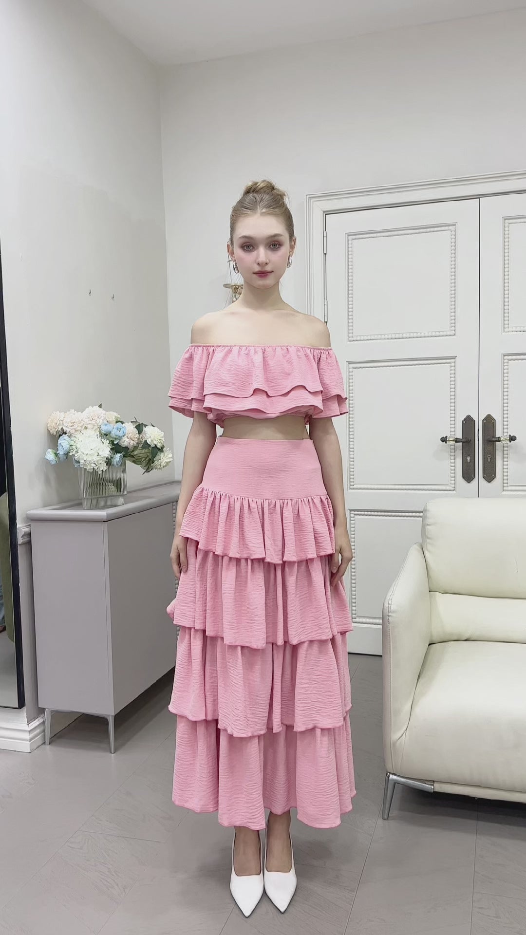 Ensemble Ruffles Chic