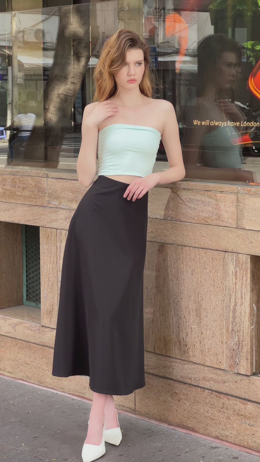Elegant Strapless Sweater